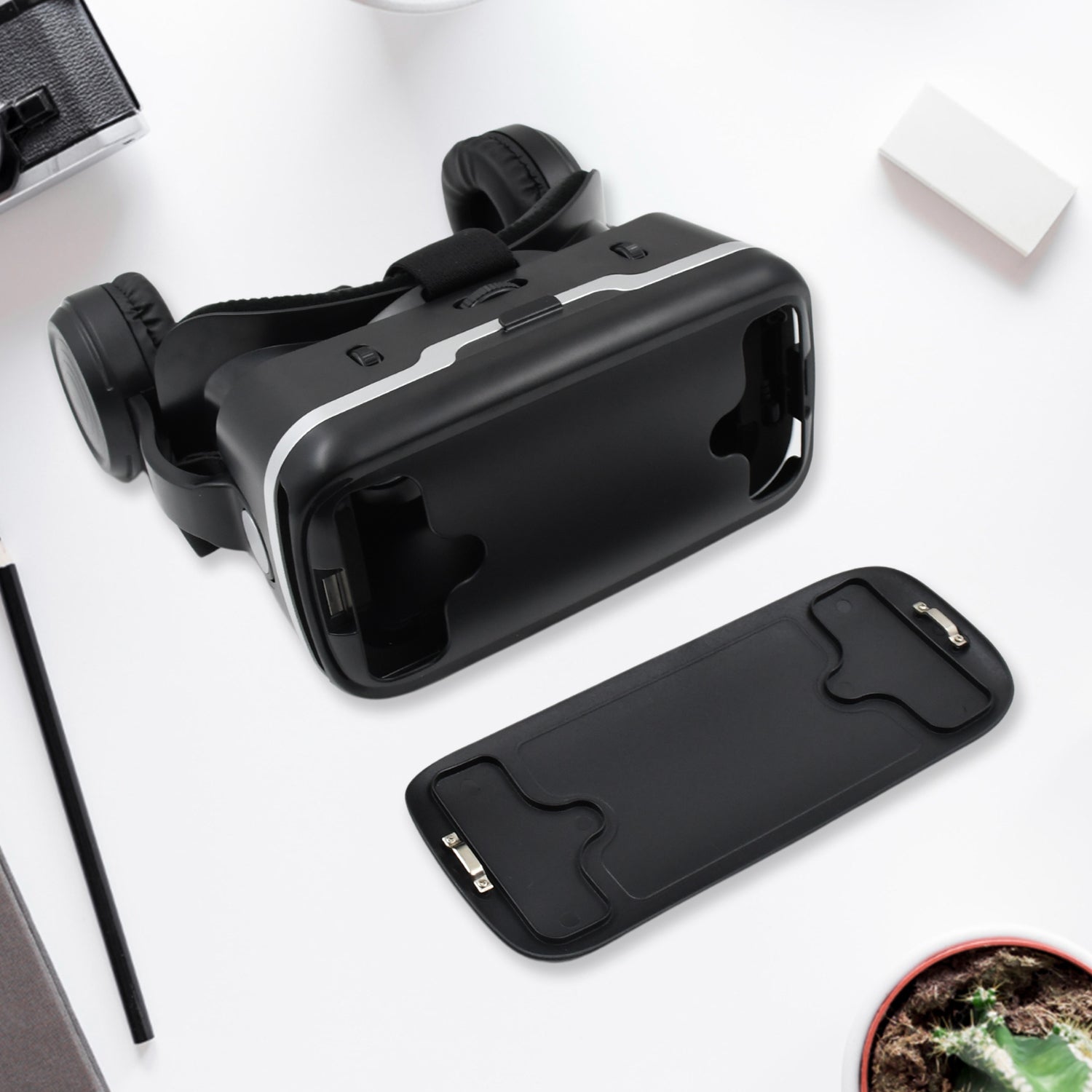 12836 3D / HD VR Glasses Virtual Reality Goggles Headset for iOS for Android Smartphone VR Goggles-For 3D VR Movies Video Games with Headphones (1 Pc) 12836 3D / HD VR Glasses Virtual Reality Goggles Headset for iOS for Android Smartphone VR Goggles-For 3D VR Movies Video Games with Headphones (1 Pc)